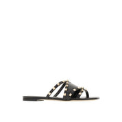 Valentino Garavani Rockstud Leather Flat Sandals