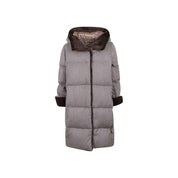 HERNO Faux Fur Trim Padded Coat