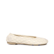 Burberry Sadler Leather Ballerina Flats