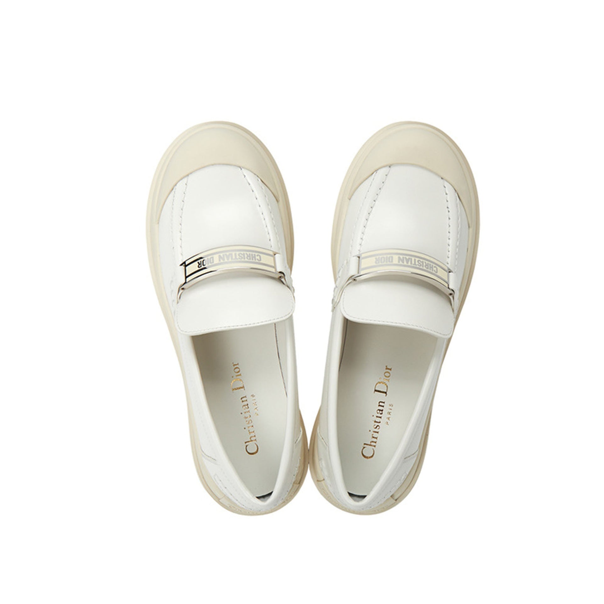 Dior Leather Logo Loafers - WOMEN SHOES - DIOR - T.Luxy