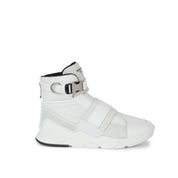 Balmain Exton Mixed-Media High-Top Sneakers