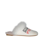 Miu Miu Logo Printed Mules
