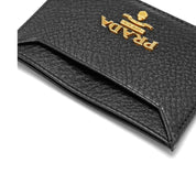 Prada Logo Leather Card Holder