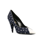 Saint Laurent Lola Polka Dot-Print Pumps