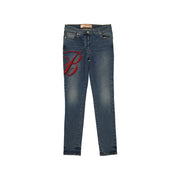 Blumarine Cotton Denim Jeans - WOMEN CLOTHING - BLUMARINE - Tluxy New