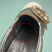 Miu Miu Leather Crystal Sneakers