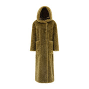 HERNO CURLY FAUX FUR Coat