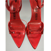The Attico Mismatch Leather Sandals