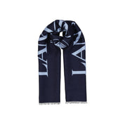 Lanvin Wool And Silk Logo Scarf