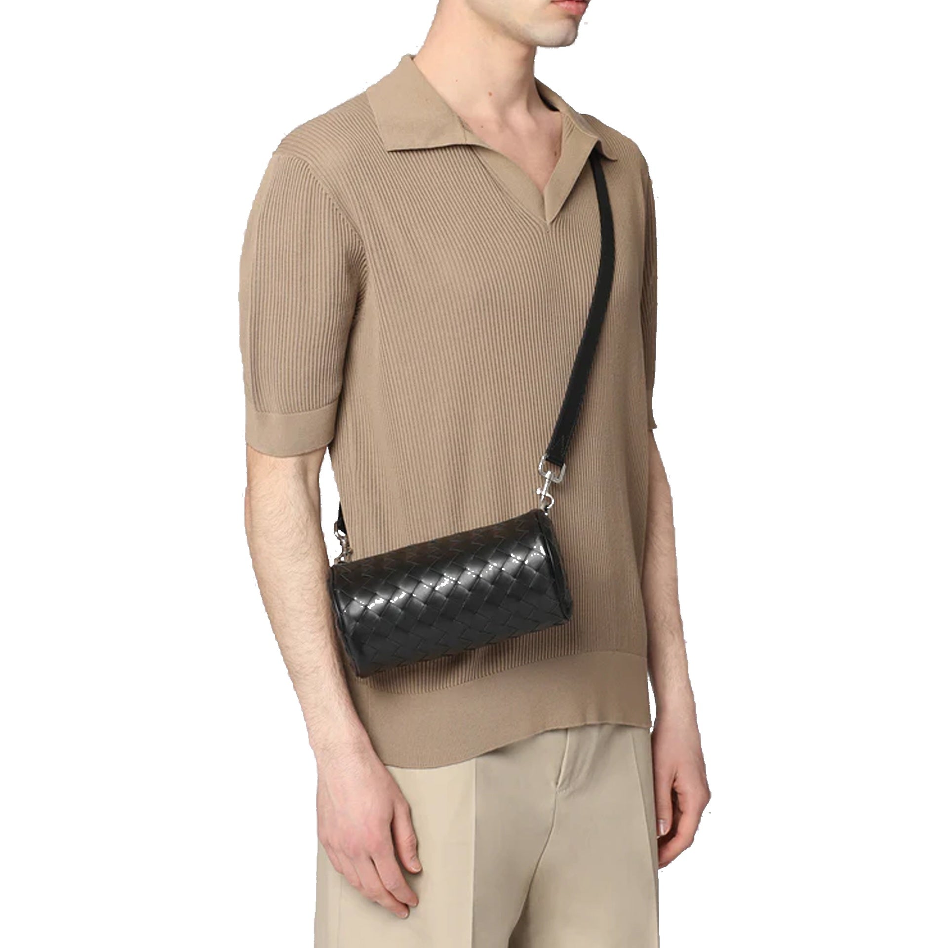 Bottega Veneta Barrell Mini Intrecciato Leather Bag