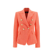 Balmain Double - Breasted Blazer - WOMEN CLOTHING - BALMAIN - Tluxy New