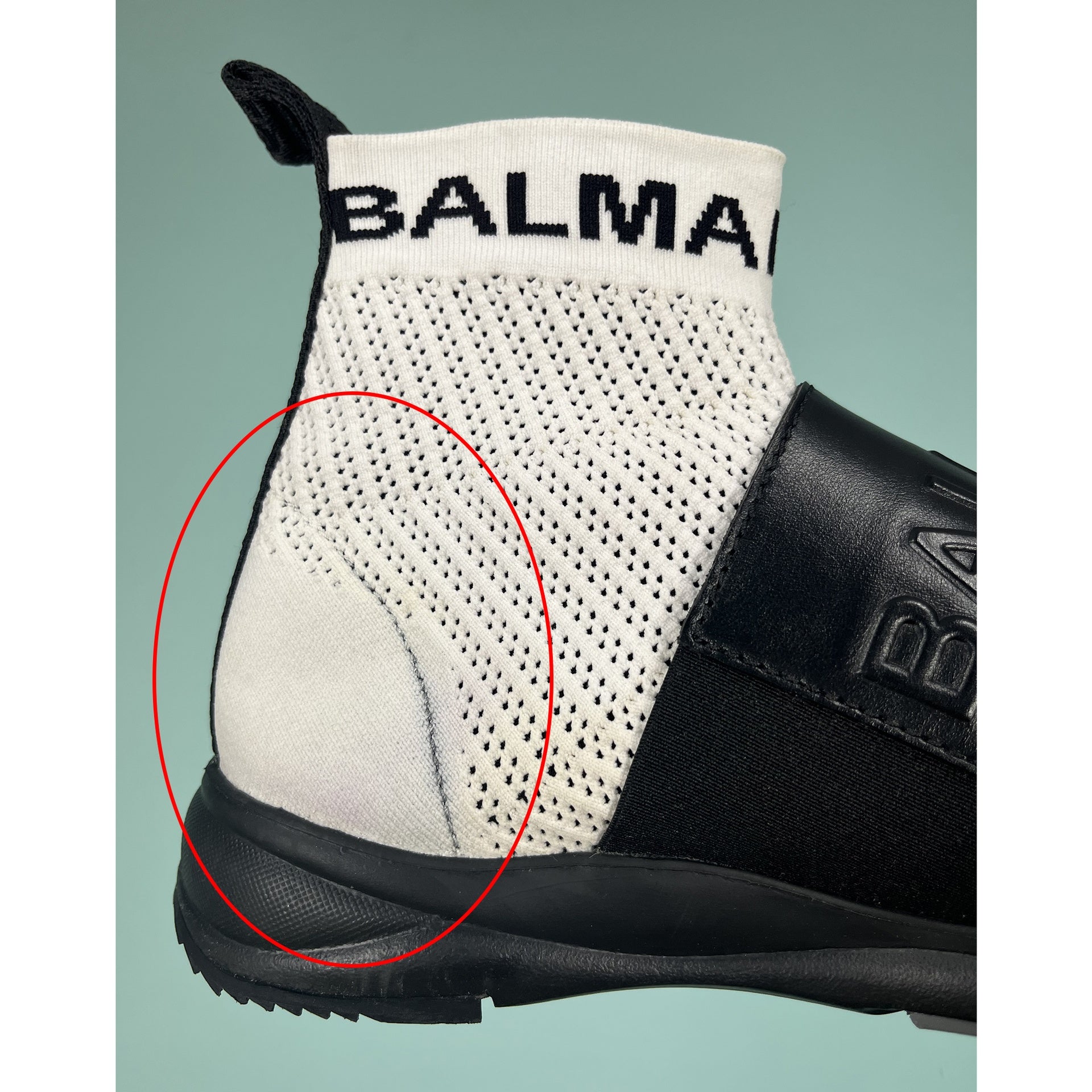 Balmain Logo Socks Sneakers