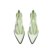 Prada Cut-Out Satin Pumps