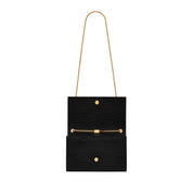 Saint Laurent Kate Medium Tassel Crocodile Embossed Leather Bag