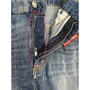 Dsquared2 Coton Denim Cropped Jeans