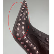 Alexander McQueen Leather Studded Accents Sock Boots