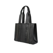 Chloe Woody Medium Leather Tote Bag