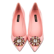 Dolce & Gabbana Crystal Embellished Suede Pumps