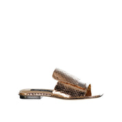 Sergio Rossi Leather Flat Sandals