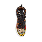 Chloè Sonnie Leopard-Print High-Top Sneakers