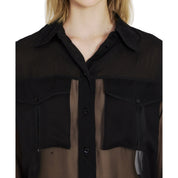 Saint Laurent Silk Crepe Muslin Shirt