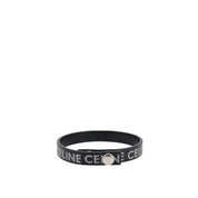 Celine Leather Logo Bracelet