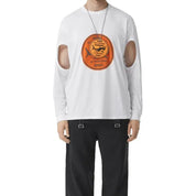 Burberry Cut - Out Sleeve Shark Graphic T-shirt - MEN CLOTHING - BURBERRY - Tluxy New