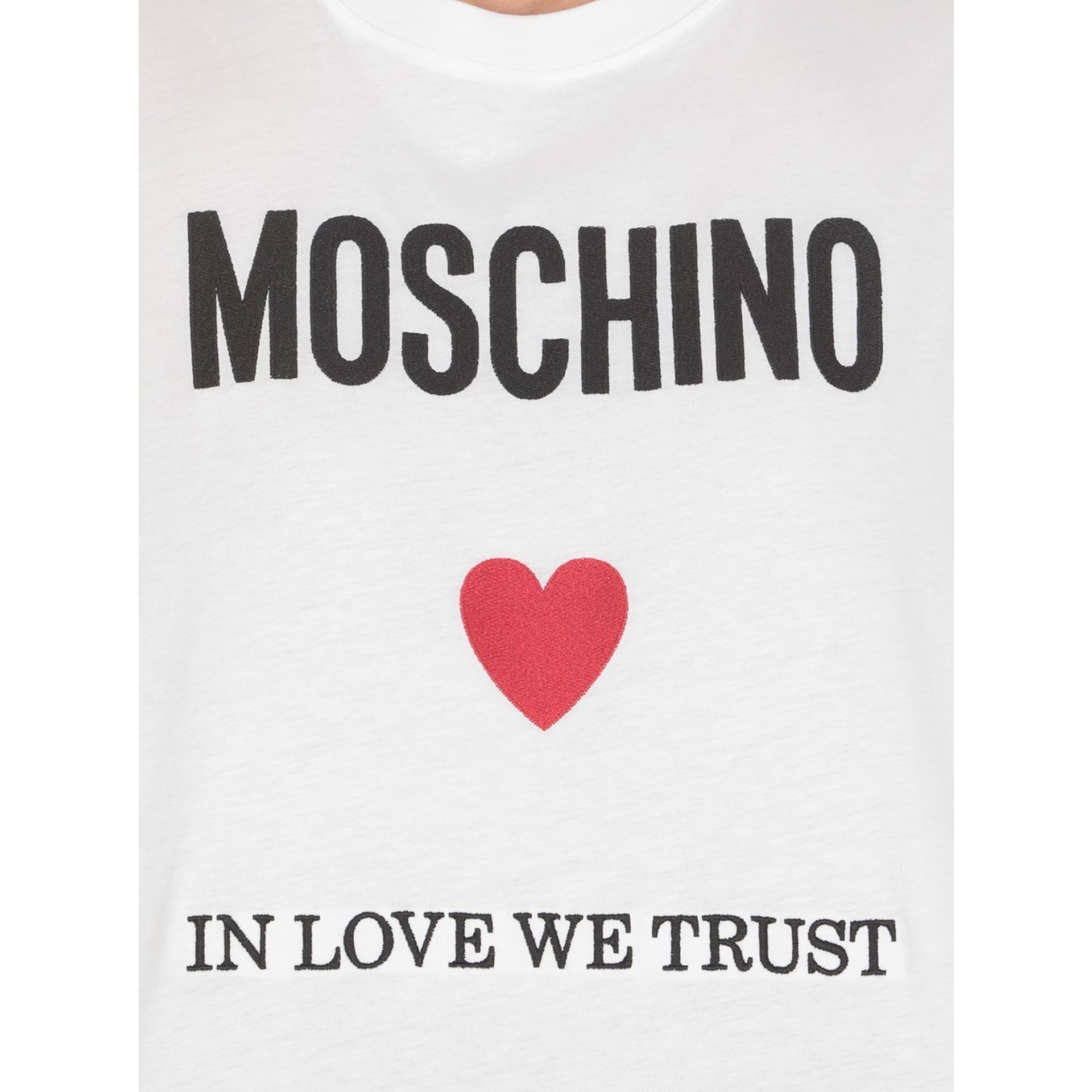 Moschino Couture In Love We Trust T-Shirt - WOMEN CLOTHING - MOSCHINO COUTURE - Tluxy New