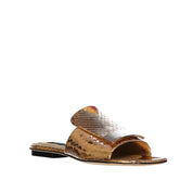 Sergio Rossi Leather Flat Sandals