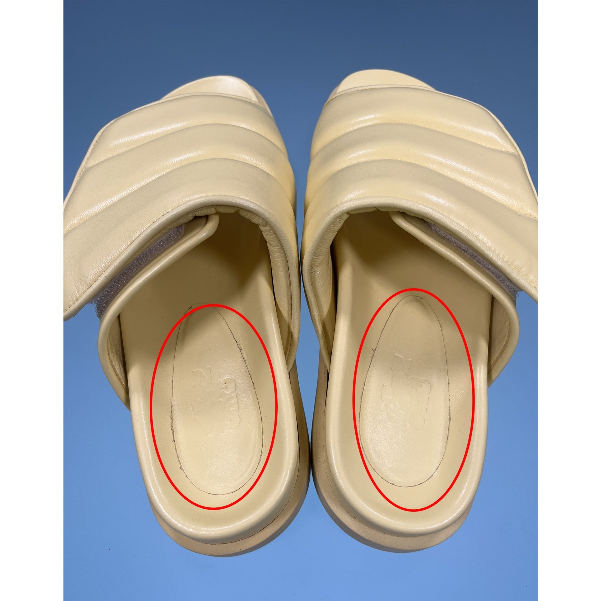 Gia Borghini Leather Slippers