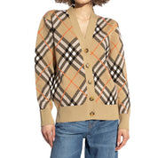 Burberry Wool Check Cardigan