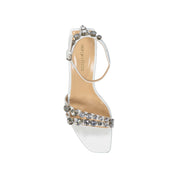 Sergio Rossi Leather Crystal Sandals
