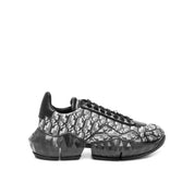 Jimmy Choo Diamond Monogram Glitter Sneakers