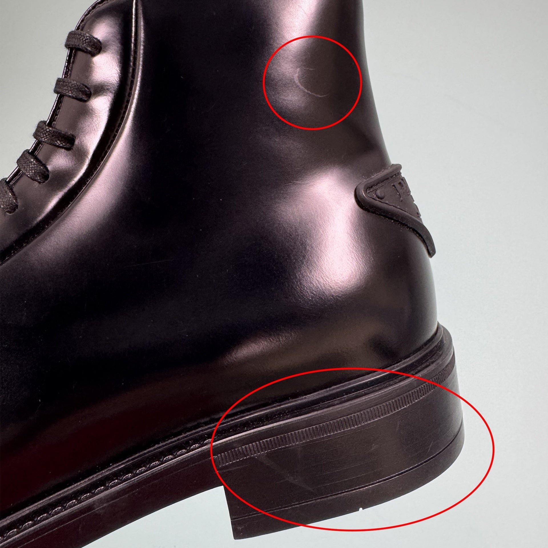 Prada Leather Ankle Boots