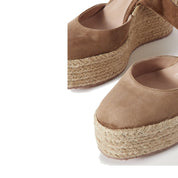 Gianvito Rossi Suede Wedge Espadrilles