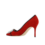 Manolo Blahnik Tuberian 90 Suede Pumps