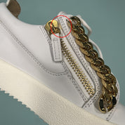 Giuseppe Zanotti Frankie Chain Leather Sneakers