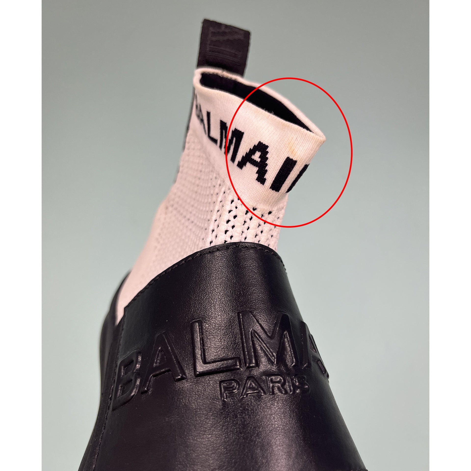 Balmain Logo Socks Sneakers