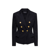 Balmain Double-Breasted Denim Blazer