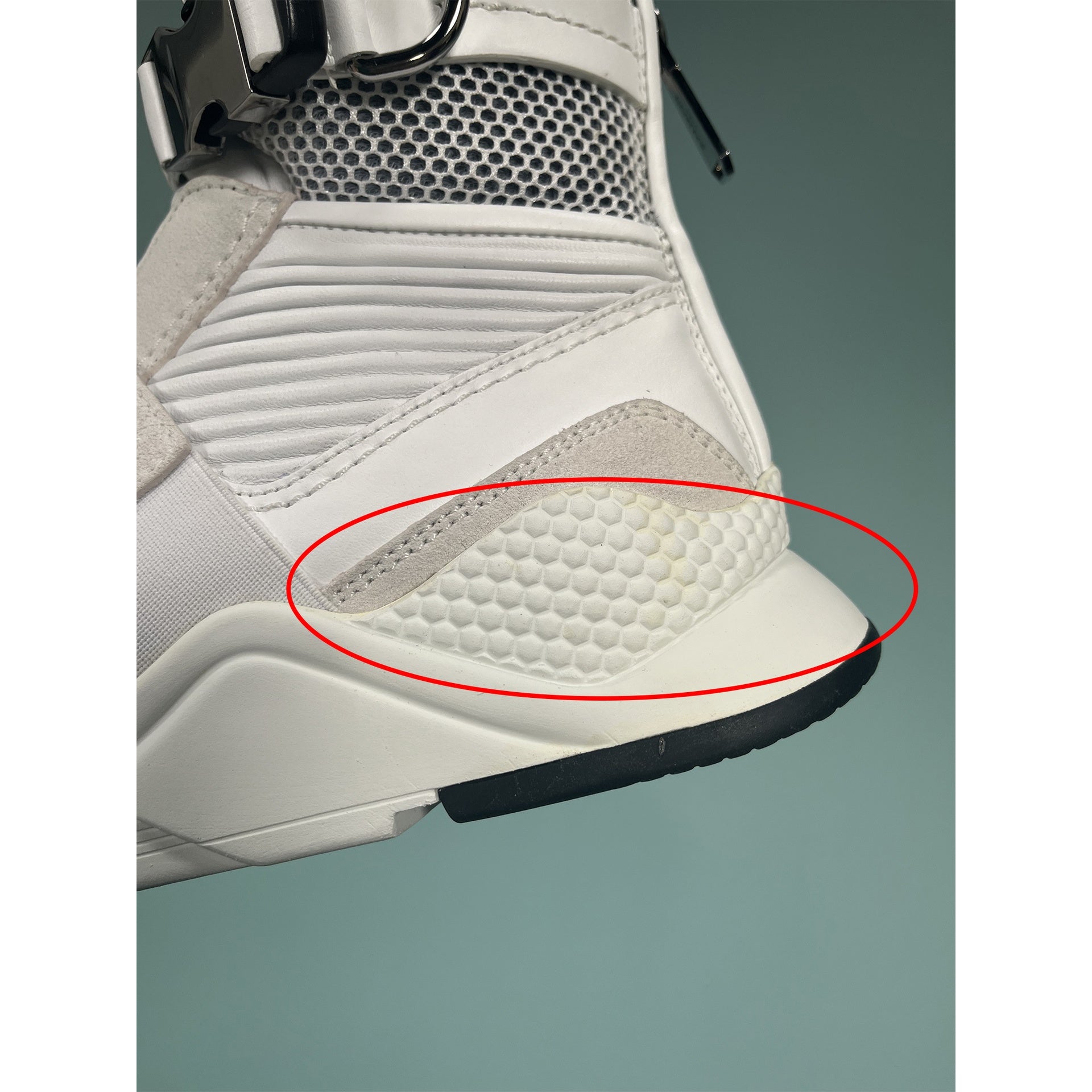 Balmain Exton Mixed-Media High-Top Sneakers