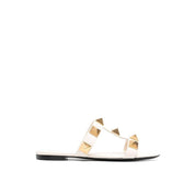 Valentino Garavani Roman Stud Leather Flat Sandals