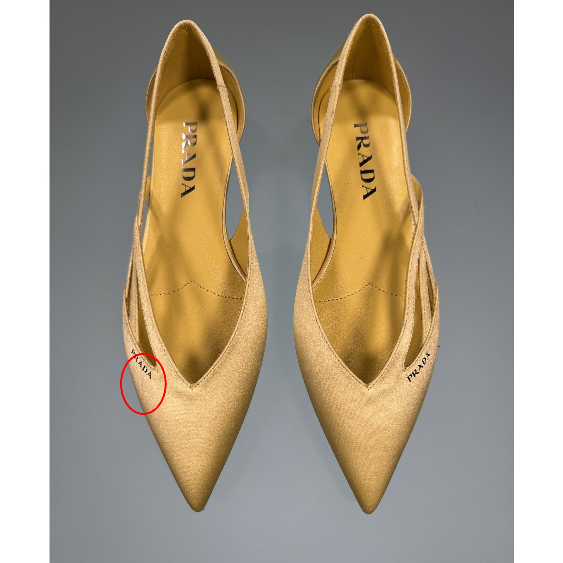 Prada Satin Ballerina Flats