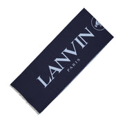 Lanvin Wool And Silk Logo Scarf