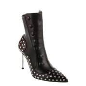 Alexander McQueen Leather Studded Accents Sock Boots