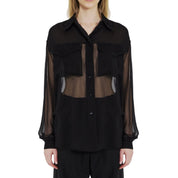 Saint Laurent Silk Crepe Muslin Shirt