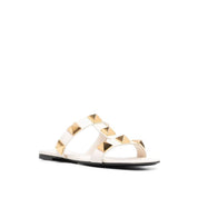 Valentino Garavani Roman Stud Leather Flat Sandals