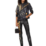 Moschino Marco Biker Hooded Sweatshirt