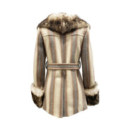 Marc Jacobs Fur Trim Coat