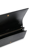 Saint Laurent Cassandre Croco Shoulder Bag