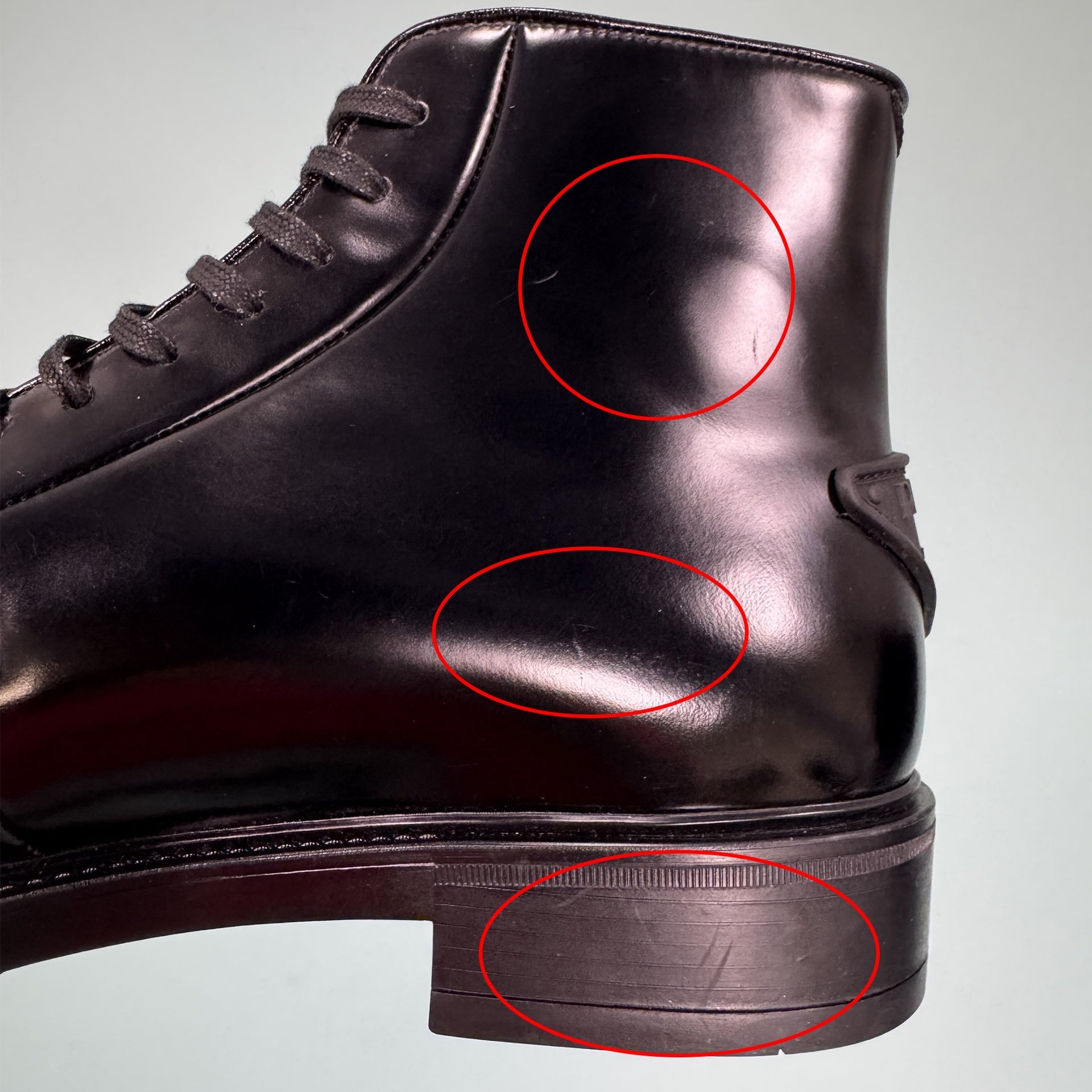 Prada Leather Ankle Boots